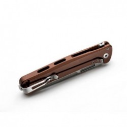 Lionsteel Couteau Skinny Aluminium Terre/micarta Naturel - Image 4