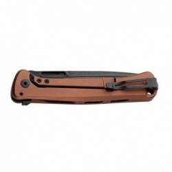 Lionsteel Couteau Skinny Aluminium Terre/micarta Naturel Blackwash - Image 2