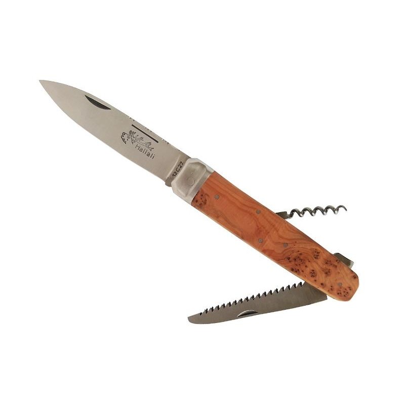 Douris Chastel Couteau DOURIS CHASTEL « Hallali Chasse », 3 pièces genevrier