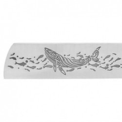 Laguiole Le Fidèle Couteau Le Fidele 20/20 bouleau stabilité bleu 11cm inox décor baleine - Image 2