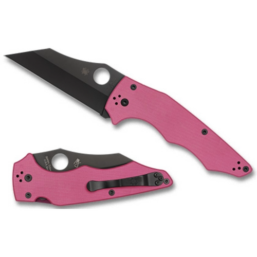 Spyderco Couteau SPYDERCO YOJUMBO G10 rose lame noire SPRINT