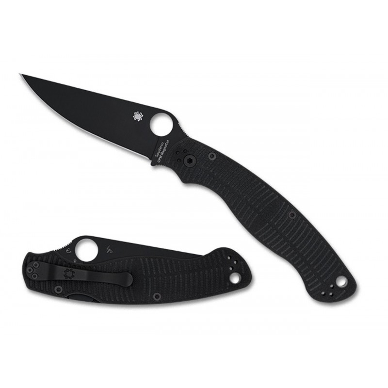 Spyderco Couteau SPYDERCO MILITARY 2 SALT G10 tout noir