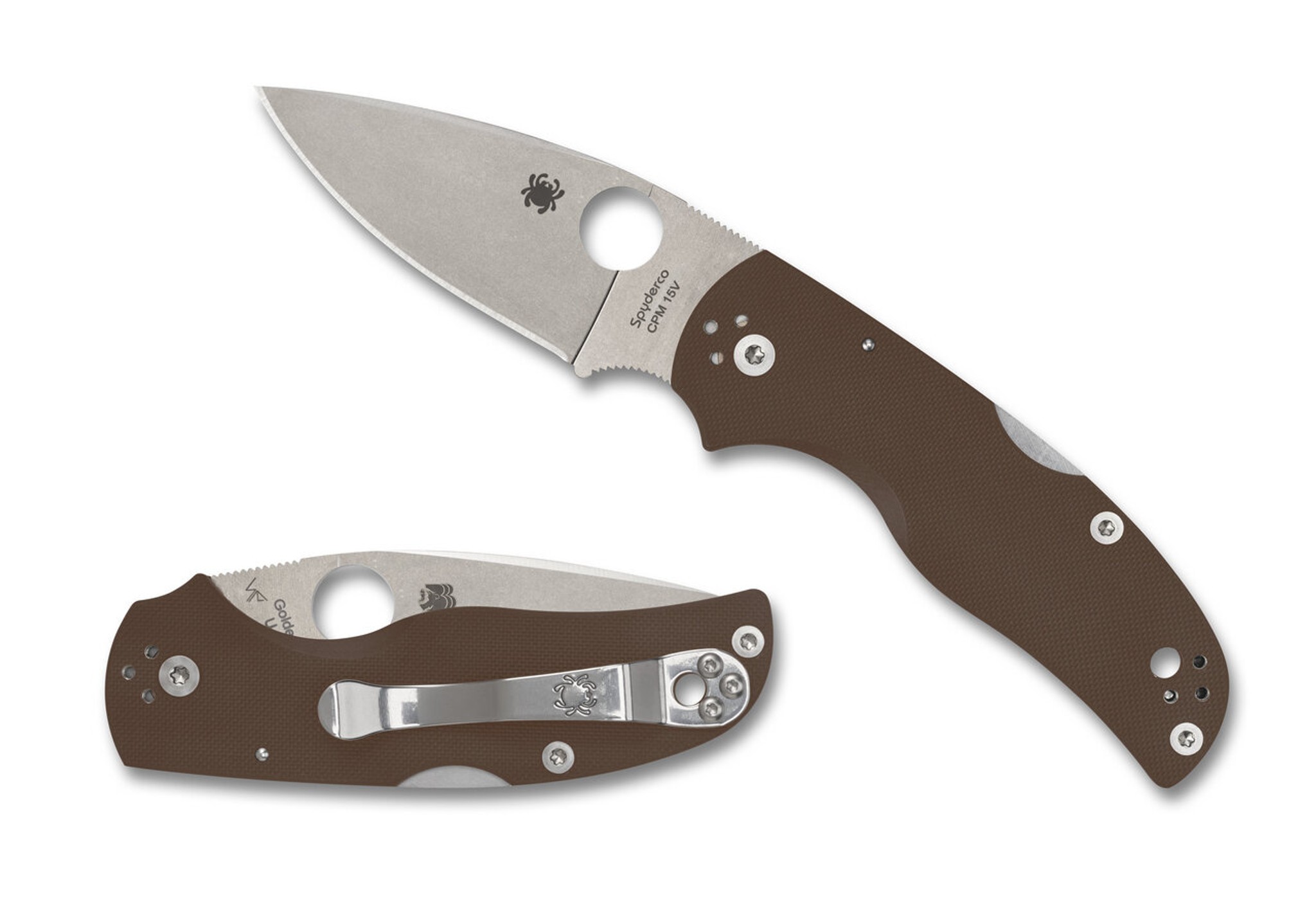Spyderco Couteau SPYDERCO NATIVE 5 G10 marron SPRINT