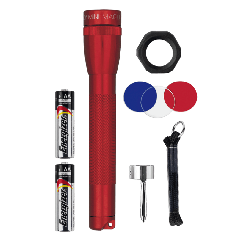 Maglite Lampe Torche Mini R6 + Accessoires livrés en blister Combo pack