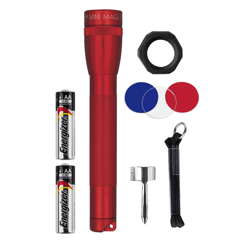 Maglite Lampe Torche Mini R6 + Accessoires livrés en blister Combo pack