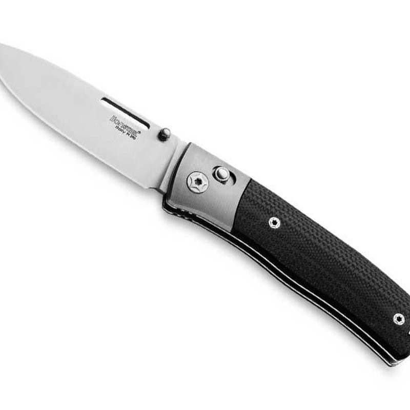 Lionsteel Couteau nini g10 noir mitre titanium