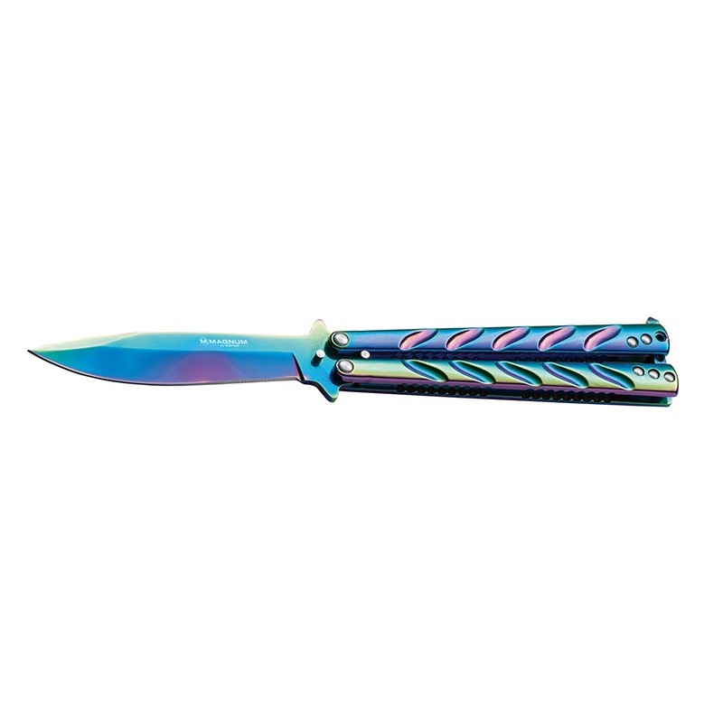 Böker Magnum Balisong rainbow