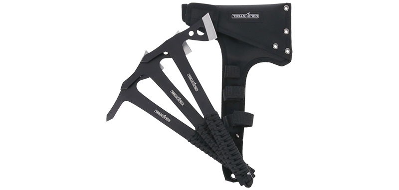 Cold Steel Lot de 3 haches de lancer