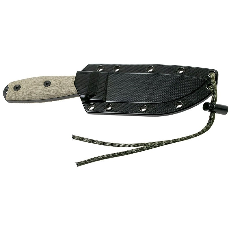 Esee -4 - lame noire - vert clair