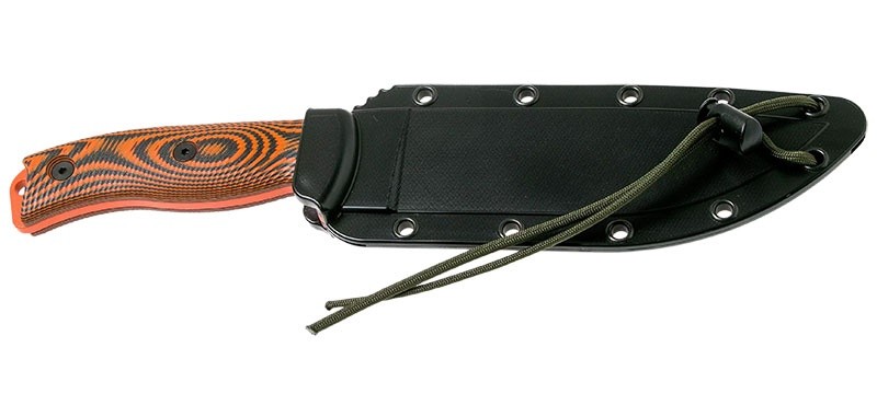 Esee -6 - lame orange - orange/noir