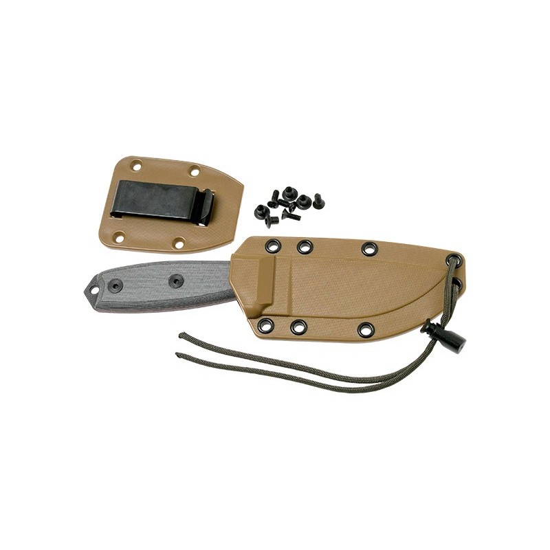 Esee -3 - noir - lame mixte - pommeau modifié