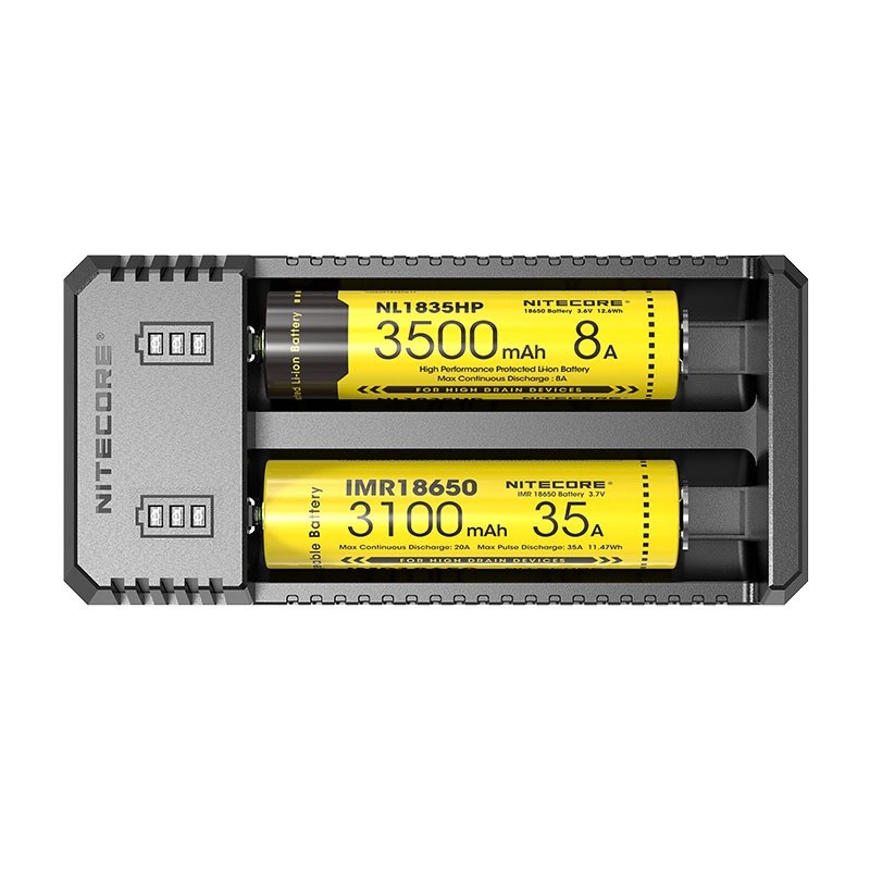 Nitecore Chargeur micro-USB 2 accus