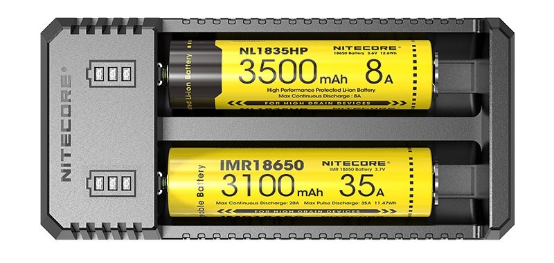 Nitecore Chargeur micro-USB 2 accus