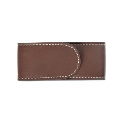 Etui Cuir doublé marron 25