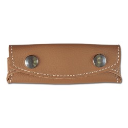 Etui fleur de Cuir marron