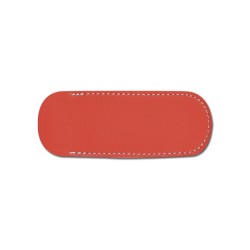 Etui fleur de Cuir rouge