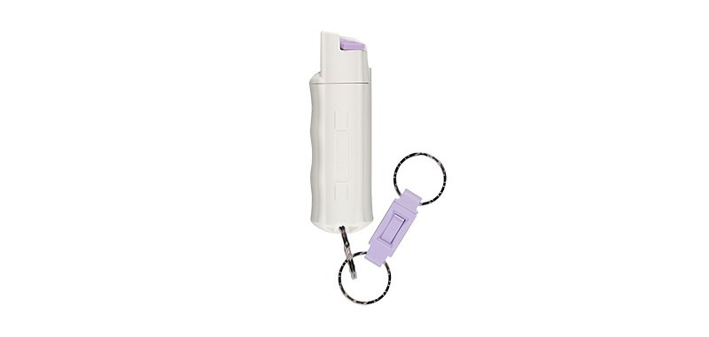 Sabre Red Pepper Spray phosphorescent avec porte-clés à libération rapide