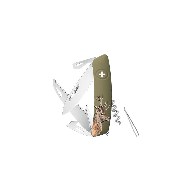 Swiza D05, olive, impression Cerf