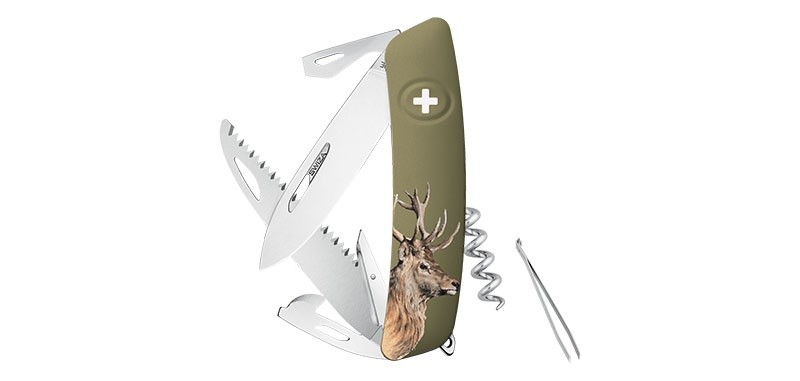 Swiza D05, olive, impression Cerf