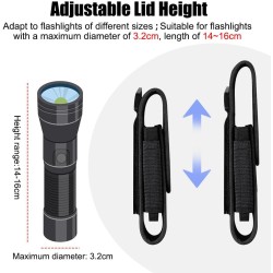 Divers Étui nylon pour lampe torche (16.5 x 4 cm) - Image 2