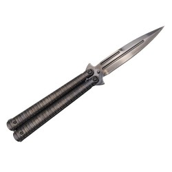 Third Couteau papillon titane noir 12cm inox - Image 2