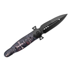 Third Couteau templier hetre 11cm inox noir - Image 2