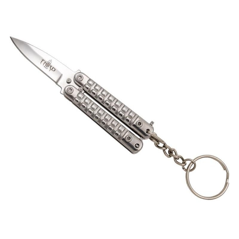 Third Porte-cles couteau papillon 5,5cm tout inox