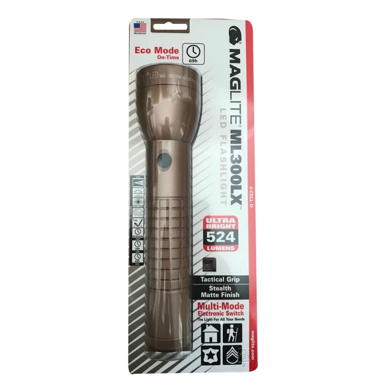 Maglite Lampe Torche LED ML300LX TACTIQUE 2 Piles Type D
