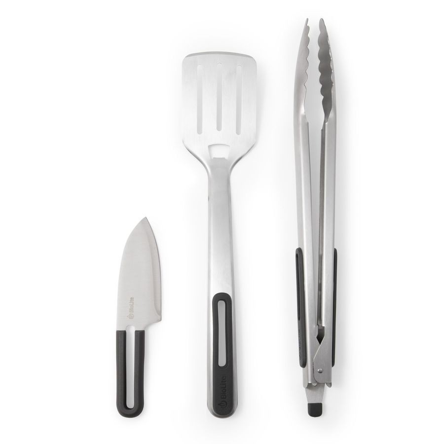 Biolite Kit cuisine prep & grill – ustensiles inox compacts pour barbecue & camping