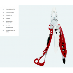 Leatherman Outil multifonctions Skeletool RX coloris rouge - Image 3