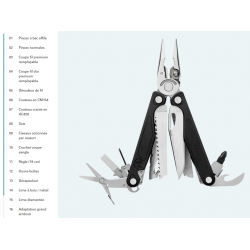 Leatherman Charge Plus avec étui + Kit de 3 embouts Tournevis Optique interchangeable - Image 5