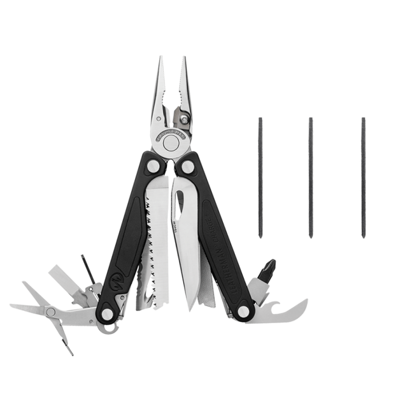 Leatherman Charge Plus avec étui + Kit de 3 embouts Tournevis Optique interchangeable