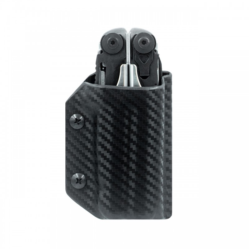 Clip & Carry Etui Kydex pour pince Leatherman Surge - Fibre Carbone noir