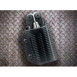 Clip & Carry Etui Kydex pour pince Leatherman Surge - Fibre Carbone noir - Image 5