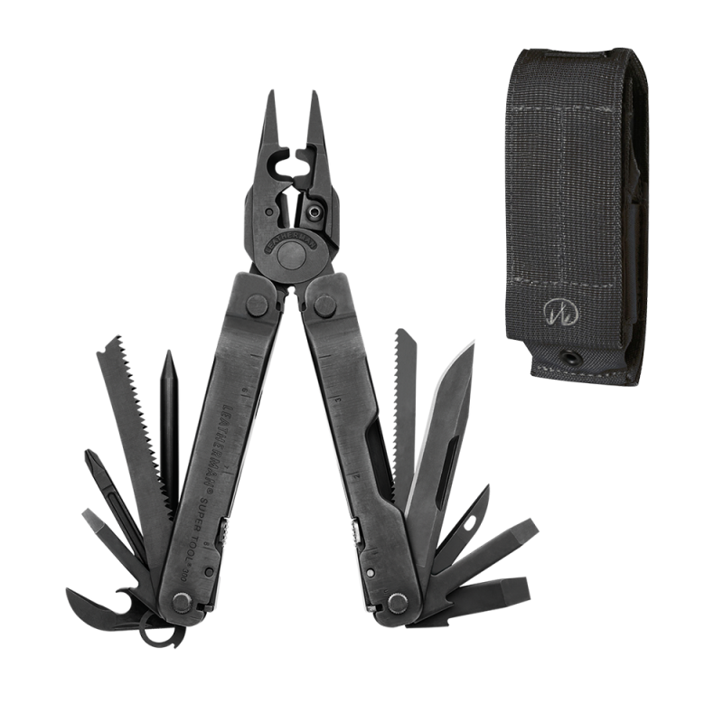 Leatherman Outil multifonction SuperTool 300 EOD Black avec étui Molle Noir