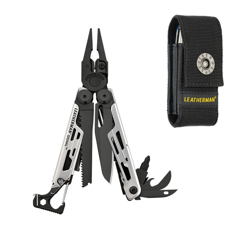 Leatherman Outil multifonction Signal avec étui nylon - Black & Silver