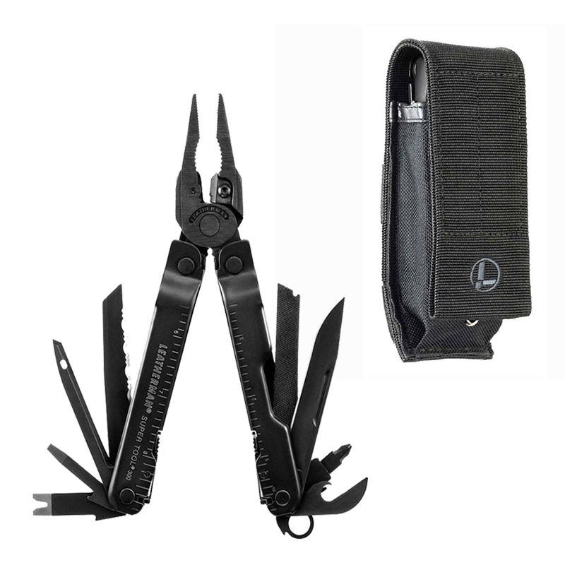 Leatherman Outil multifonction SuperTool 300M - Livré avec étui Molle Noir