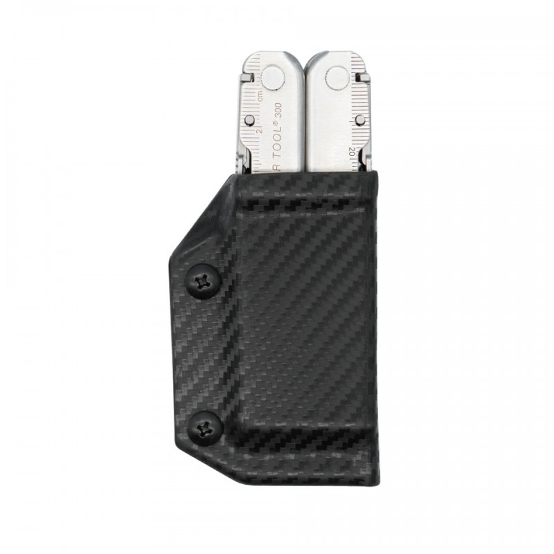 Clip & Carry Etui Kydex pour pince Leatherman Supertool 300 - Fibre Carbone noir