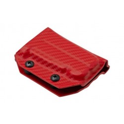 Clip & Carry Etui Kydex pour pince Leatherman Surge - Fibre Carbone Rouge - Image 3