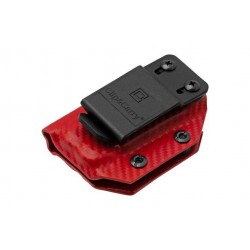 Clip & Carry Etui Kydex pour pince Leatherman Surge - Fibre Carbone Rouge - Image 2