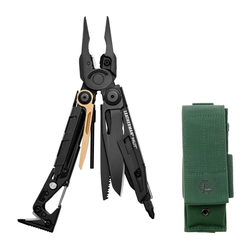 Leatherman Outil Multifonctions MUT Black avec Etui Molle Vert