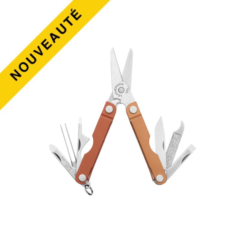Leatherman Outil Multifonctions Micra - Coloris Pumpkin Spice