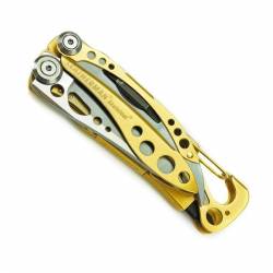 Leatherman - Coffret Cadeau : Collector - Outil multifonction Skeletool Gold - Livré avec étui cuir noir. - Image 4