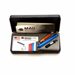 Maglite Lampe torche Solitaire K3A avec emplacement carte de visite - Coloris bleu - Livrée en Coffret Cadeau - Image 2