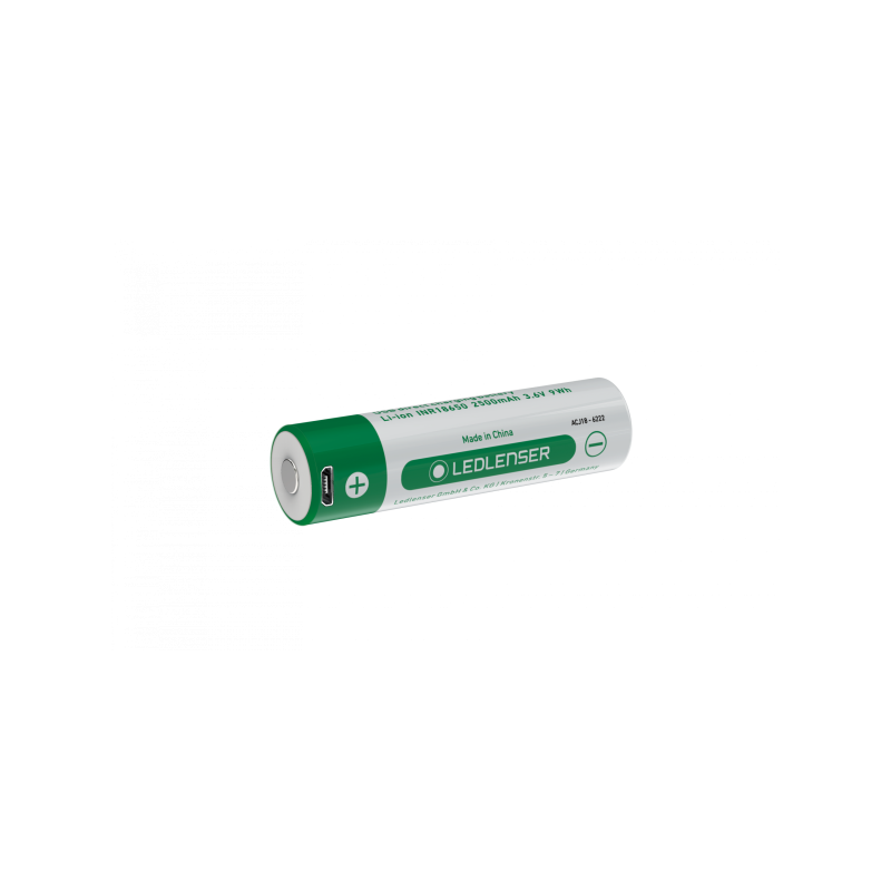 LEDLENSER Batterie rechargeable li-ion direct usb 3,6 v / 2500 mah pour st6r/7r/8r, sh6r, Neo10r