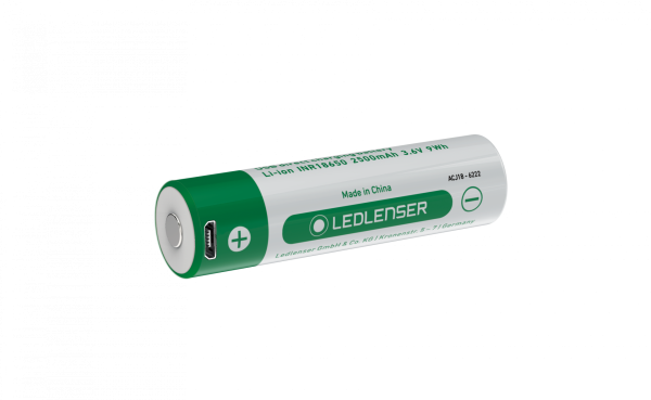 LEDLENSER Batterie rechargeable li-ion direct usb 3,6 v / 2500 mah pour st6r/7r/8r, sh6r, Neo10r