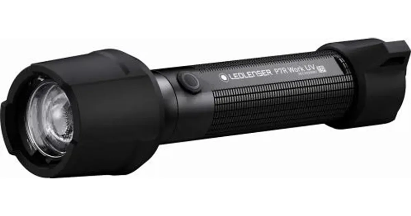 LEDLENSER Lampe de poche rechargeable P7r Work - Fonction UV - 1200 lumen ip68 - Focus lumière naturelle lumière - UV